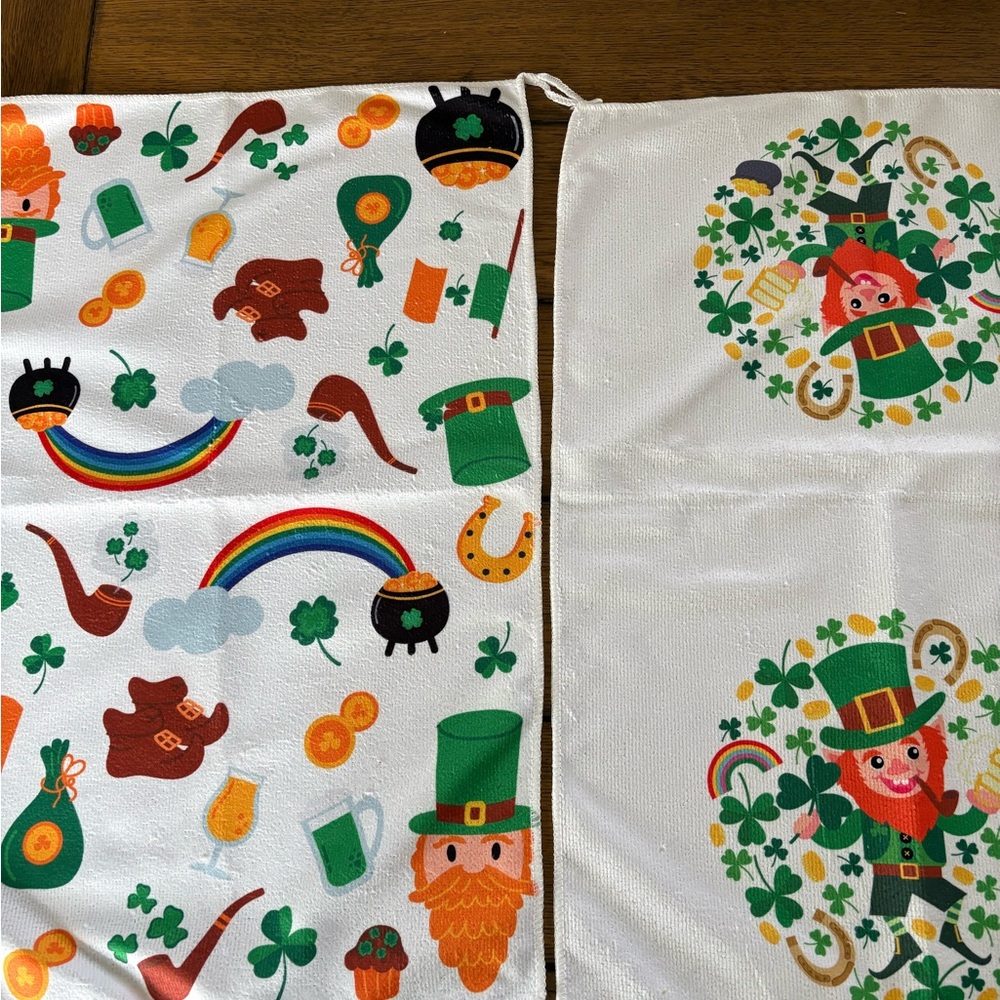 Brand new St. Patrick's Day Themed Towels